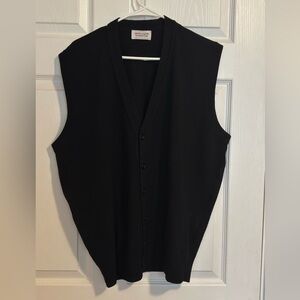 Black Button-Up Vest